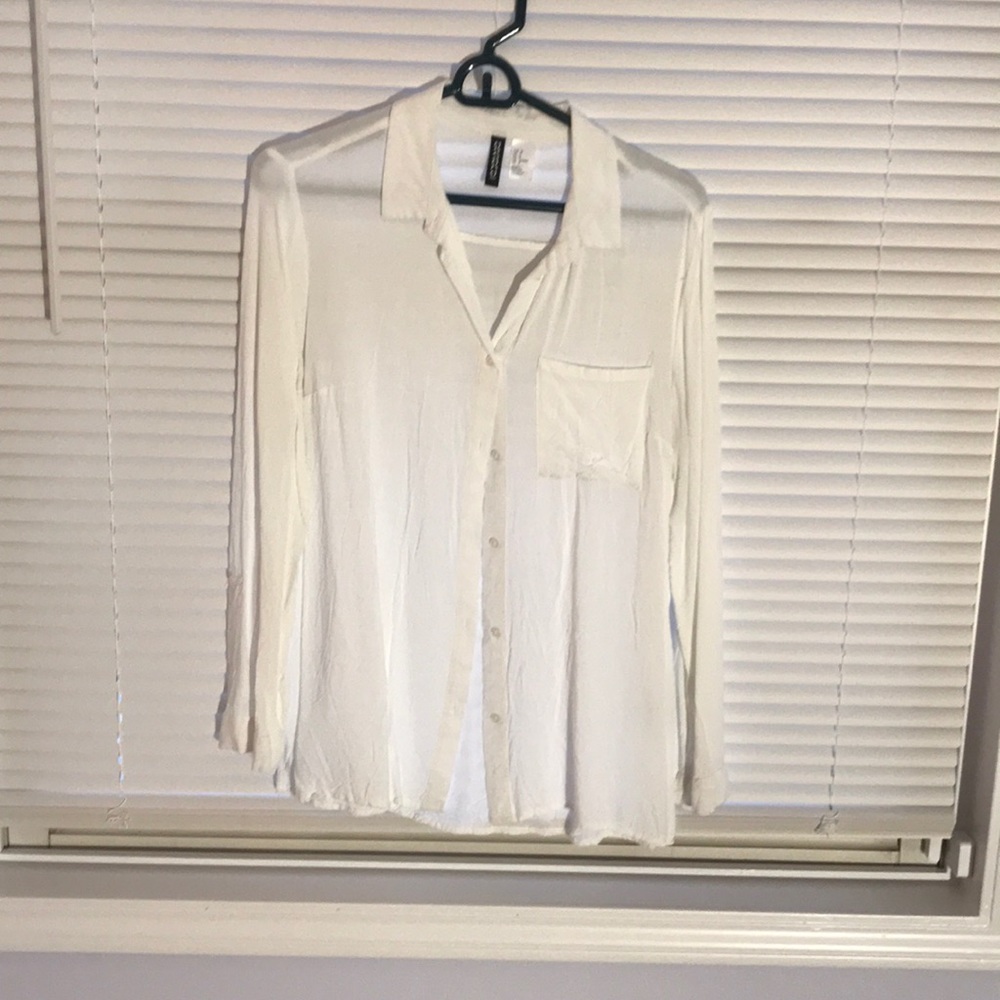 White cotton blouse